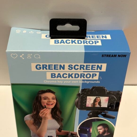 Green Screen Backdrop‎ Chroma Key for Streaming Photography Video 60x48 - Picture 4 of 9